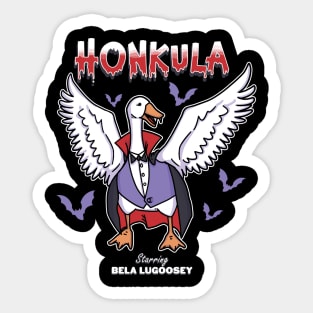 Honkula - Funny Cute Vampire Monster Goose (Not a Duck!) Ideal for Fun Halloween Costume, Party, Gift, Kids and Adults Sticker